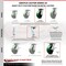 Service Caster 6 Inch Poly on Cast Iron Caster Set with Roller Bearing and Brakes/Swivel Locks SCC-35S620-PUR-GB-SLB-BSL-4 - alternate 6
